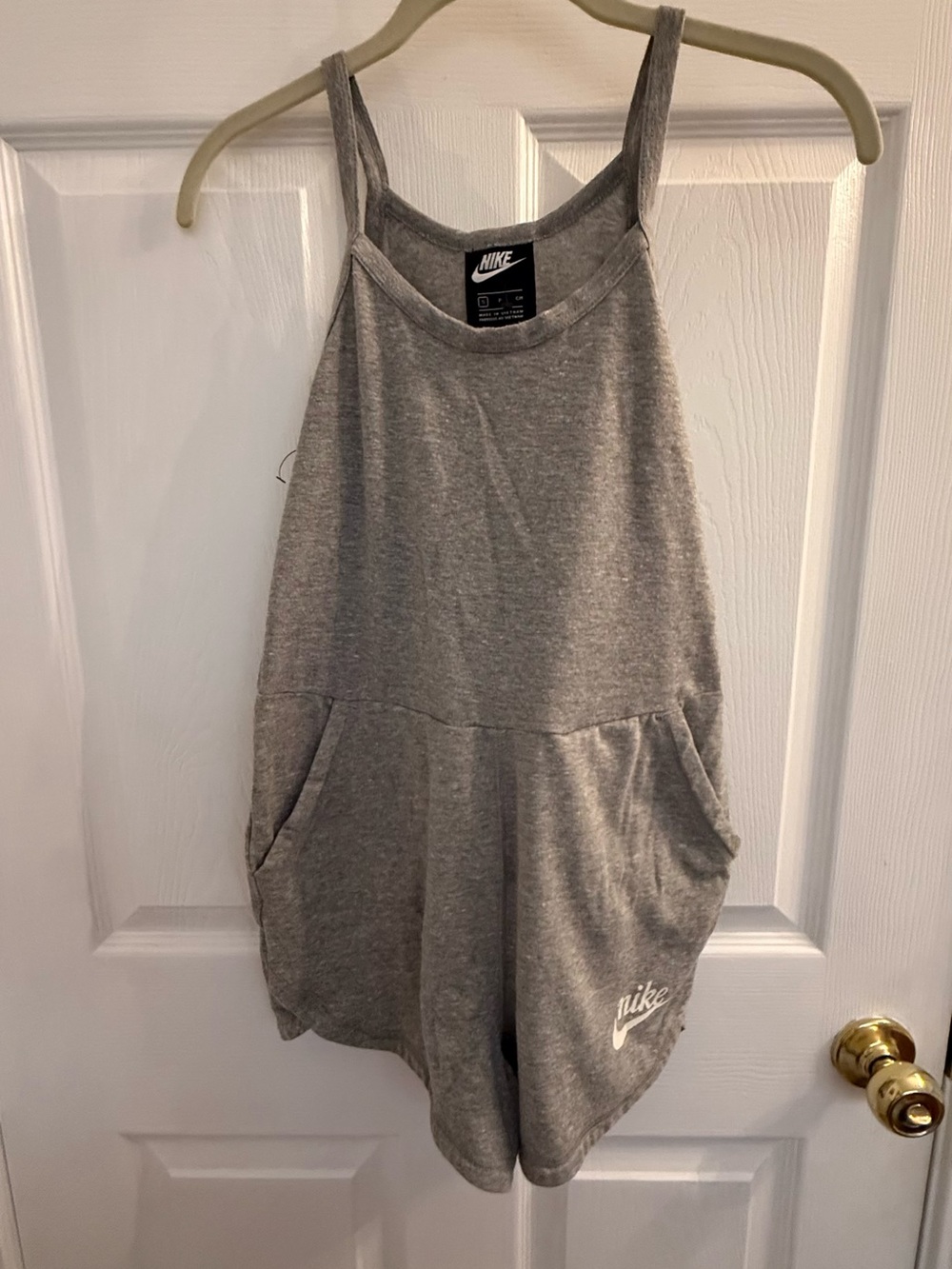 Nike Gray Sleeveless Romper